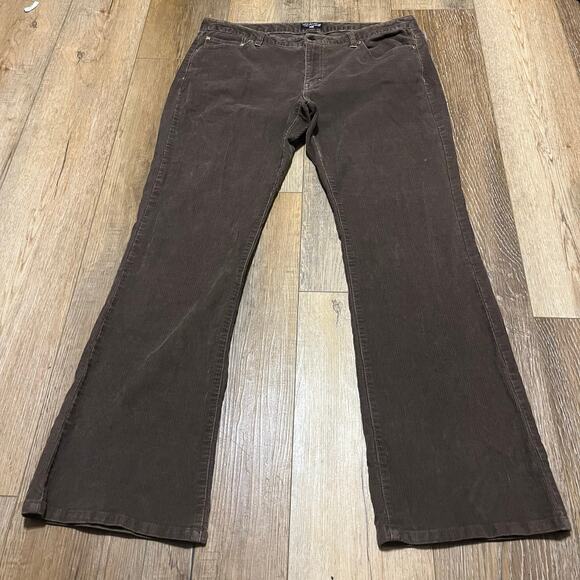 VTG 90s Y2K Polo Ralph Lauren Jeans Co Corduroy Bootcut Pants Brown 14x32 USA - Picture 2 of 8